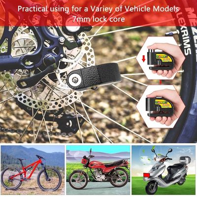 110dB allarme per vibrazioni Bicicletta Motociclistica Serratura per la sicurezza impermeabile anti-furto