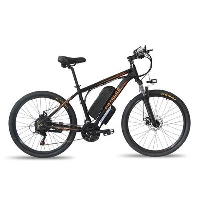 1000W 17.5AH Electric Mountain Bike 26&quot; Mountain E-bike Motore di mozzo posteriore Leggio di alluminio