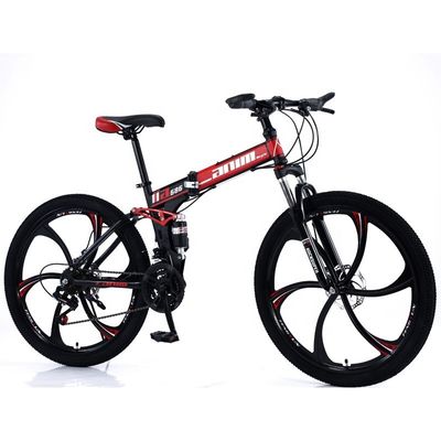 26 pollici opp sacchetto 10 Pcs uomo bicicletta da montagna in acciaio con freno a disco e forcella in alluminio