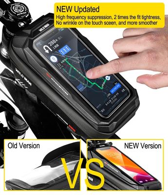 Cornice del tubo anteriore Bicycle Bicycle Handler Bag con 1L Capacità Waterproof Phone Mount