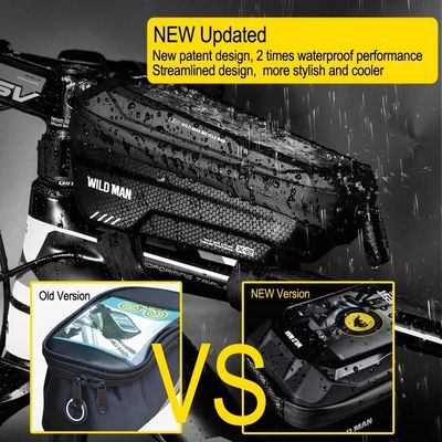 Cornice del tubo anteriore Bicycle Bicycle Handler Bag con 1L Capacità Waterproof Phone Mount