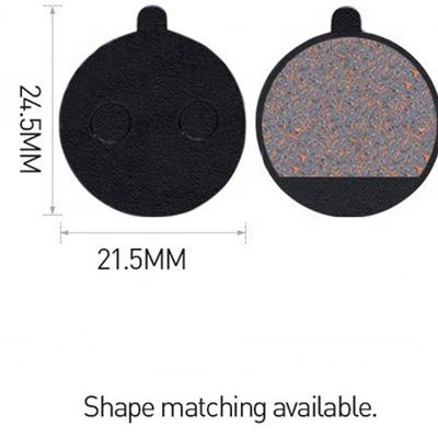 35x30.5mm Red Metal Brake Pad per Resina MTB Mountain Bike Disco Rotor Braking Pad