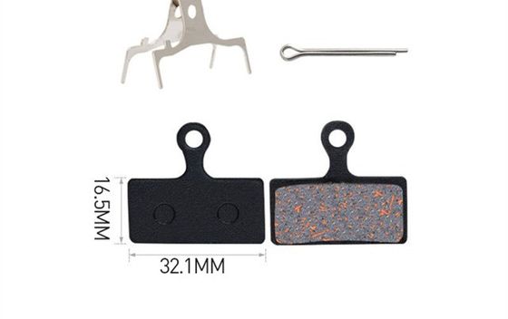 35x30.5mm Red Metal Brake Pad per Resina MTB Mountain Bike Disco Rotor Braking Pad