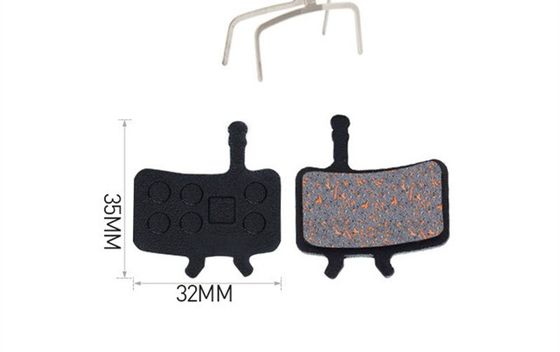 35x30.5mm Red Metal Brake Pad per Resina MTB Mountain Bike Disco Rotor Braking Pad