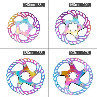 BMX RAINBOW 2021 Full CNC Road Bike Brake Disc 140/160/180/203mm Riscaldamento rapido