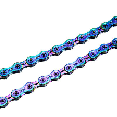 Full Hollow Stainless Steel Bike Chain per il 2021 SUMC 9/10/11/12 Speed Rainbow Bike
