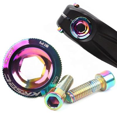 Categoria CRANK 2021 Parti di biciclette in alluminio colorato M18/M20 MTB Crankset Cover Screw