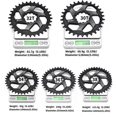 Crankset per biciclette MTB con anello di catena 30/32/34/36/38T e lunghezza della manopola di 170 mm